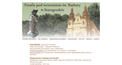 Desktop Screenshot of parafia.starogrod.pl