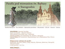 Tablet Screenshot of parafia.starogrod.pl
